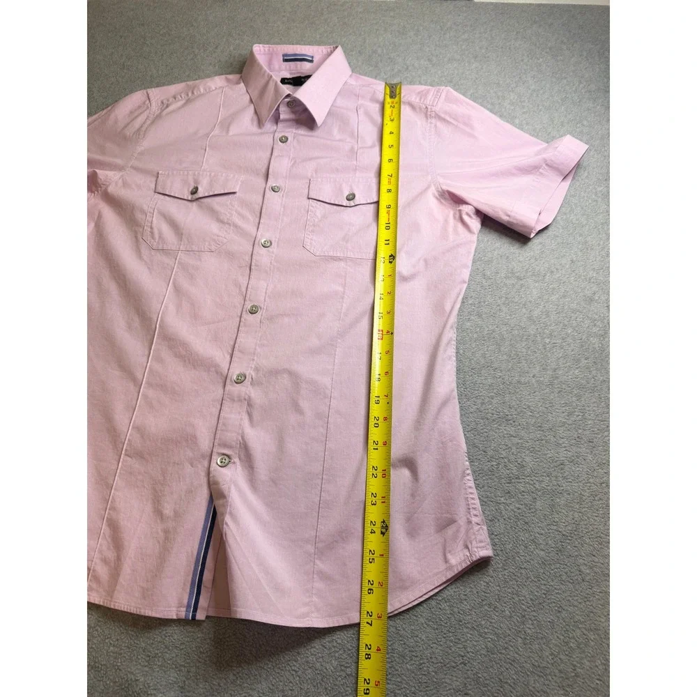 Banana Republic Men's Short Sleeve Button Front Utility Shirt Dual Pocket Size M
